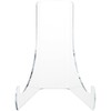Plymor Clear Acrylic Flat Back Easel with Deep Support Ledges, 6" H x 5.125" W x 5" D (2 Pack)