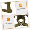 BESPORTBLE Pool Billiard Bridge Portable Metal Bridge Head Rest Billiards