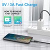 Cable USB a USB C, paquete de 3 cables de