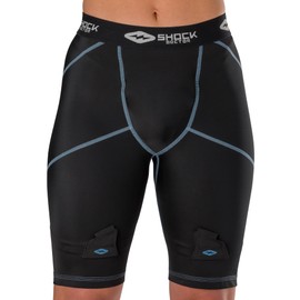 Women's Compression Hockey Short w/Pelvic Protector, Black
