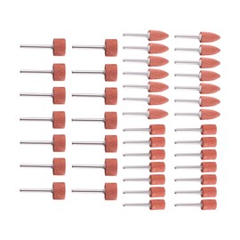 AOMIKITSTU 42-Piece Corundum Grinding Tip Set, Sanding Sleeve Set Accessories, Shaft Grinding Arbor Mounted, Sanding Attachments for Precision Tools
