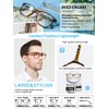OCCI CHIARI Transition Bifocal Reading Glasses for Men XL Blue
