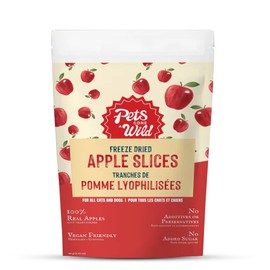 Freeze-Dried Apple Dog Treats – 100% Single-Ingredient Apple – No Sugar, Preservatives or Additives – Vegan, Low-Calorie, Natural Snacks – 40g (1.41 oz) Resealable Pouch for Training & Travel
