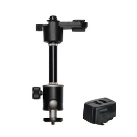 Duct Rail Lighting Rail Projector Ceiling Bracket Double Lock Black 3kg Load Capacity with Plug 1/4" Screw Home Office Store 360° Angle Adjustable 2 Levels Height Adjustment