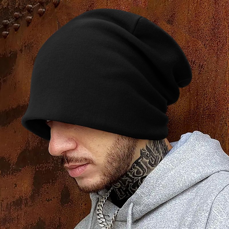 DRESHOW Pack of 2 Slouchy Beanie Hat, Lightweight Beanie, Jersey