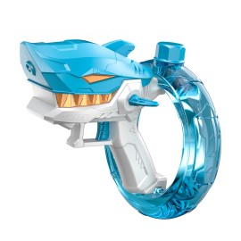 Electric Shark Water Gun Automatic Blue Pistol Blaster Soaker Squirt Guns 300ML Pool Beach Toys Summer Swimming Play for KidsColor: Blue
