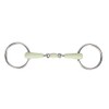 Fabater Ring Snaffle, Stainless Steel Rubber Roller Mouth Snaffle, Apple