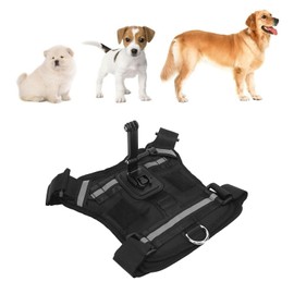 Action Camera Dog Harness Mount, POV Chest Strap Holder Harness Mount for 8 to 35KG Dogs, for Go Pro, Xiaoyi and More
