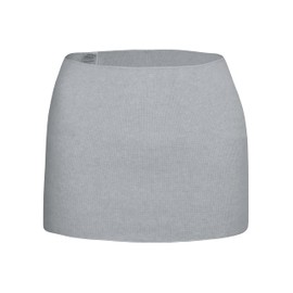 wobera ANGORA Body warmer or kidney warmer for men and women with 50% angora, lightweight design, Silver grey mottled