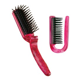KAI Antistatic Brush, Foldable, Ruby Pink KQ1167