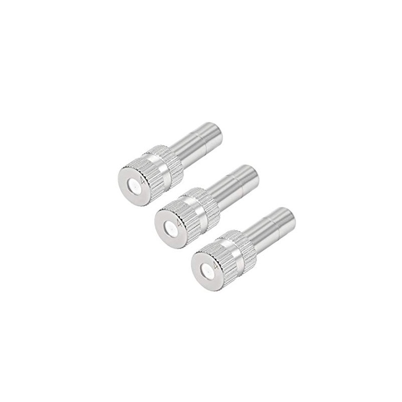 sourcing map Brass Fog Nozzle for 6 mm Plug Connection