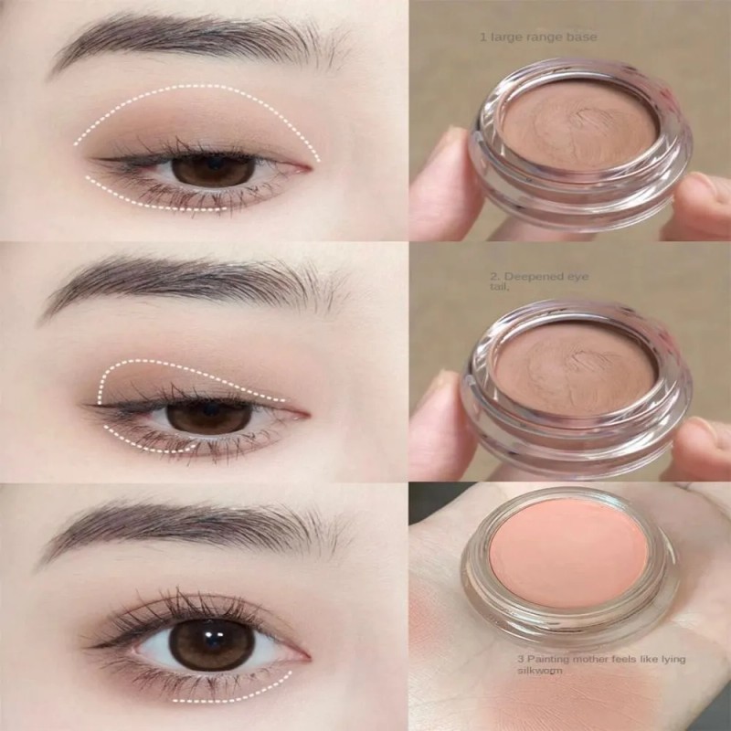 Sombra De Ojos Mate Monocromática Crema Corrector De Ojos