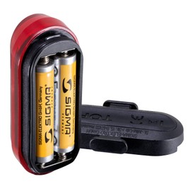 SIGMA Curve | luce posteriore per bicicletta alimentata a batteria fino a 400 m e 29 ore di illuminazione | installazione senza attrezzi | luce per bicicletta resistente alle intemperie
