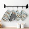 Boulda Farmhouse Oven Mitts and Pot Holders Kitchen Oven Mitts