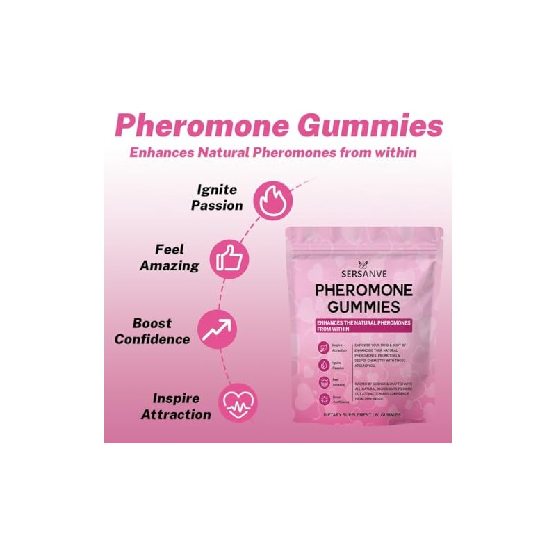 Women's Pheromone Gummies for Health, Scientific Formula with Beetroot, Parsley,