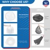 Fuxury 40-45 Gallon Trash Bags Medium Duty, 125 Count Garbage