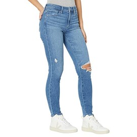 PAIGE Women's Hoxton Ankle high Rise Skinny, Heartbreaker Destructed, 24