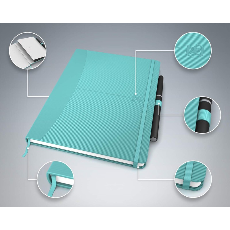 Oxford Signature A5 Hardback Cover Casebound Journal Notebook Ruled 160