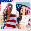 Beleki 4th of July Patriotic Hair Bows, Red White Blue