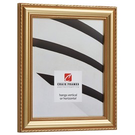 Craig Frames Victoria, 5 x 7 Inch Ornate Gold Picture Frame Matted to Display a 4 x 6 Inch Photo