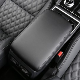 HIGH FLYING for Mitsubishi Outlander 2022 2023 2024 2025 2026 Car Interior Accessories Center Console Armrest Leather Case Cover 1pc(Not Fit Sport) (Black)