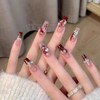 HAPVITAL 24 Pcs Nail Tips, Nail Tips, Popular, 3D Nail