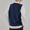 Wowcarbazole - Suéter para mujer, cuello en V, sin mangas,