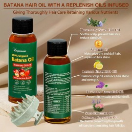 Unbranded 2 Pack Batana Oil Organic for Hair Growth, Botana Oil Hair Growth Rosemary Oi..