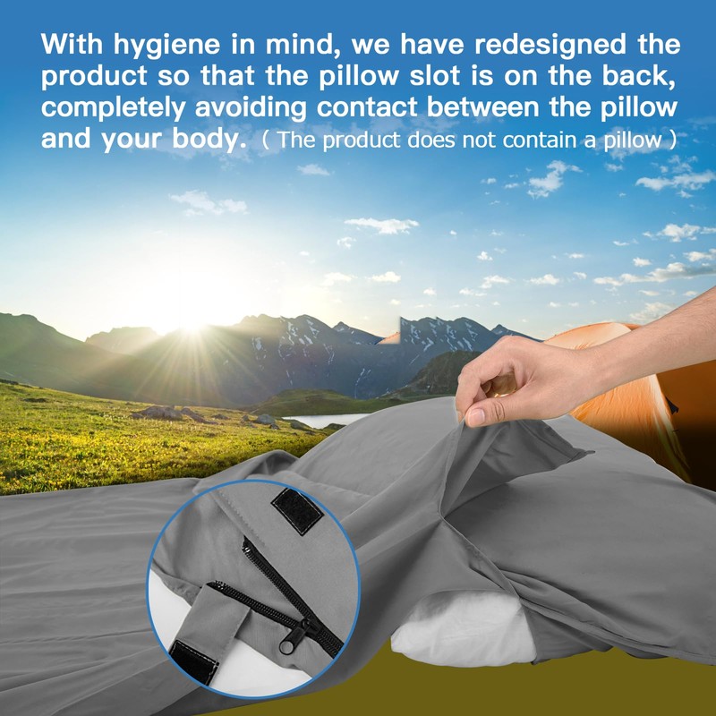 JAICOM Hut Sleeping Bag, Ultralight Silk Sleeping Bag for Travel,