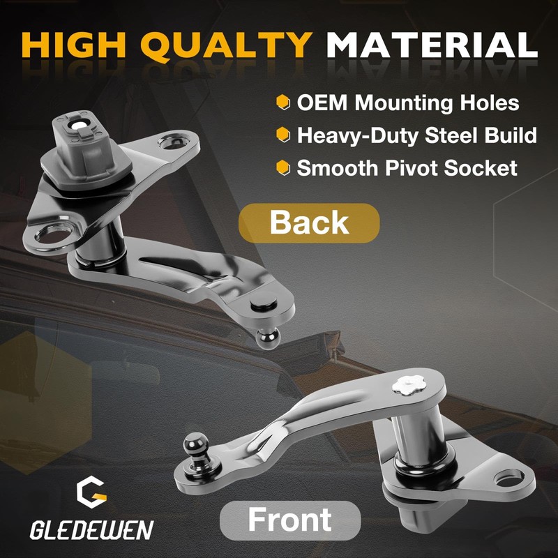 Gledewen 66102-0C021 Tailgate Left Hinge Sub-Assembly Driver Side Compatible with