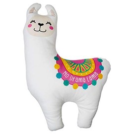 GRUSS & CO Plush Cushion with Lama Motif, Decorative Cushion, Figure Cushion, 100% Polyester, Funny Gift, Decorative Items, 46503