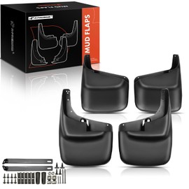 A-Premium Set of 4PCS Mud Flaps Splash Guards Mudguards Mudflaps with Hardware Kits Compatible with Ford F-250 F-350 F-450 F-550 Super Duty, 1999-2010, Pickup, (W/O Fender Flares), Front and Rear