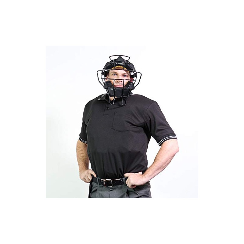 Champro Men's Dri Gear Umpire Polo Shirt, blue, xxxl