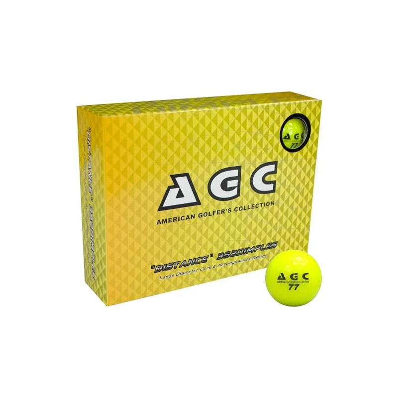 LEZAX AGC Golf Balls 1 Dozen (12 Pack) Yellow AGBA-3790