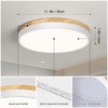 Vikaey Ceiling Light 11.81 inch, Flush Ceiling Light White, LED