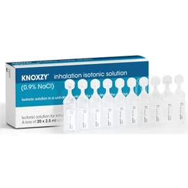 KNOXZY KNOXZY Sterile isotonische Kochsalzlösung 0,9% – Natriumchlorid NaCl – Inhalations-Kochsalzlösung zur Befeuchtung der Atemwege – 20 x 2,5 ml Einheitsdosisfläschchen (2er-Pack)
