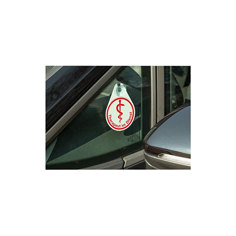 BOI DOKUTECH Therapist in Service Safety Sign with Suction Cup
