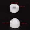 uxcell Plastic Dome Nut Protection Cap Covers, M5 Nut Cover