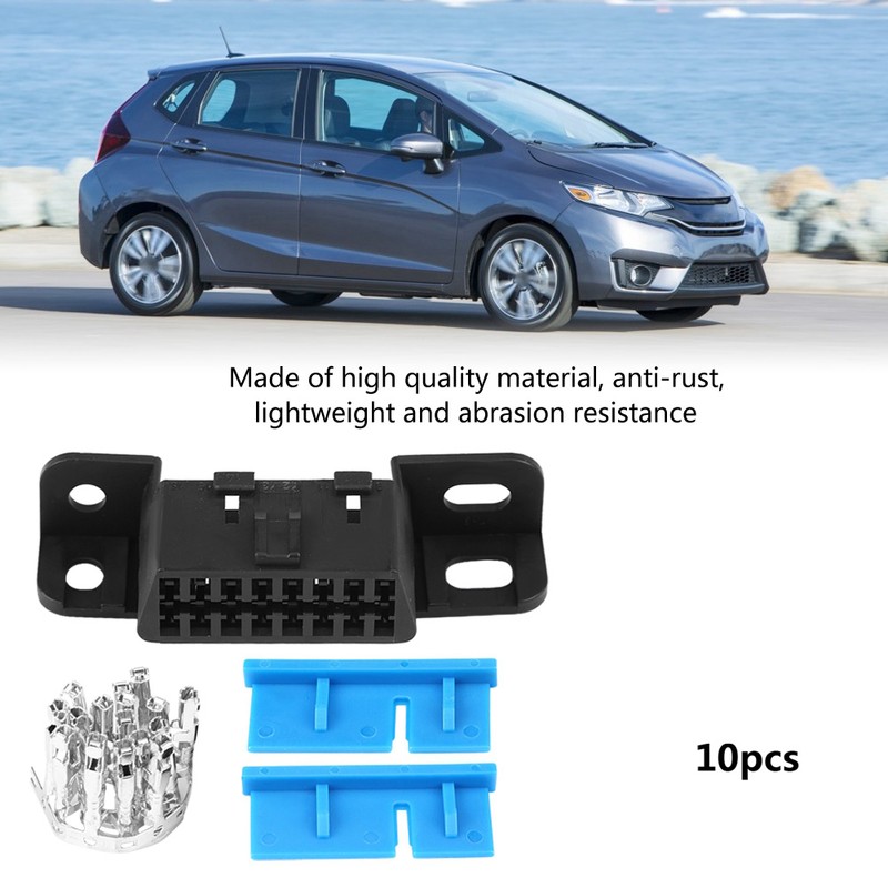 OBD2 II 16Pin Female Connector OBDII Cable Car Auto Adapter