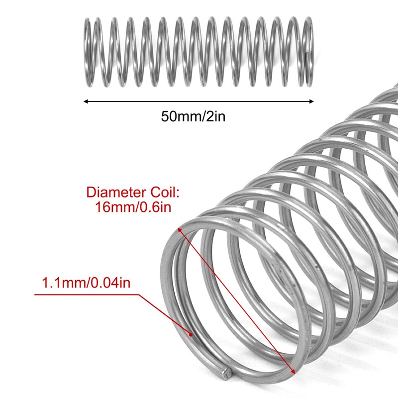 GUNGY Compression Spring Stainless Steel Spring Compression Springs 50 mm