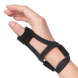 Velpeau Waterproof Thumb Brace for Arthritis Pain and Support, Semi-rigid Silicone Thumb Spica Splint Ideal for De Quervains Tenosynovitis, Tendonitis, One Size Fits Most, Can be Worn on Both Hands