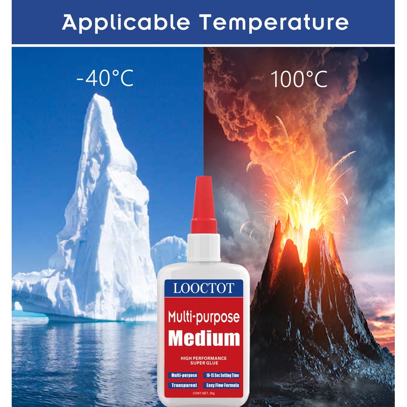 60g(2.12 oz) Medium CA Glue Premium Adhesive. All Purpose,Quick Drying