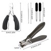 Pack of 5 Nail Clippers Set with Nail File, Pliers