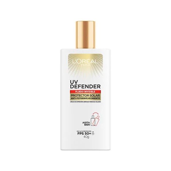 Crema L'Oréal París UV Defender Fluido Invisible para Todo Tipo