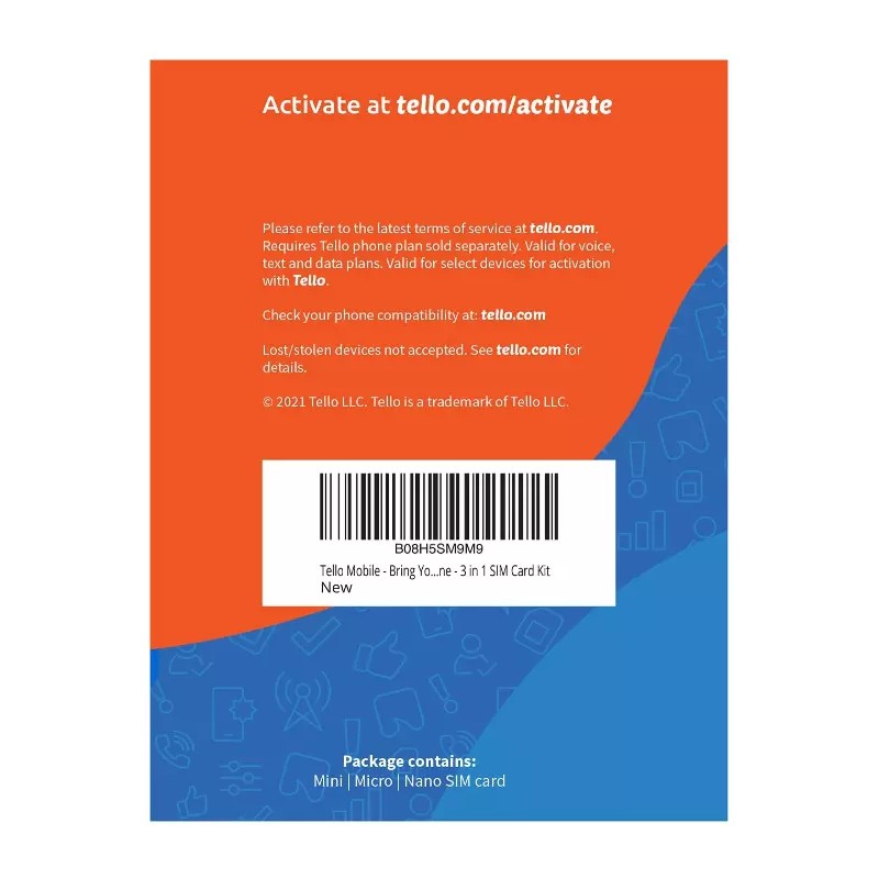 Tello Mobile - Bring Your Own Phone - 3 in