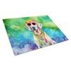 Caroline's Treasures DAC2565LCB Weimaraner Hippie Dawg Glass Cutting Board Large