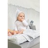 Meyco Baby Hooded Towel Cheetah Plain Grey 80 x 80