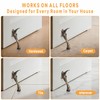 Kickdown Door Stopper, 2 Packs Door Holder to Keep Door