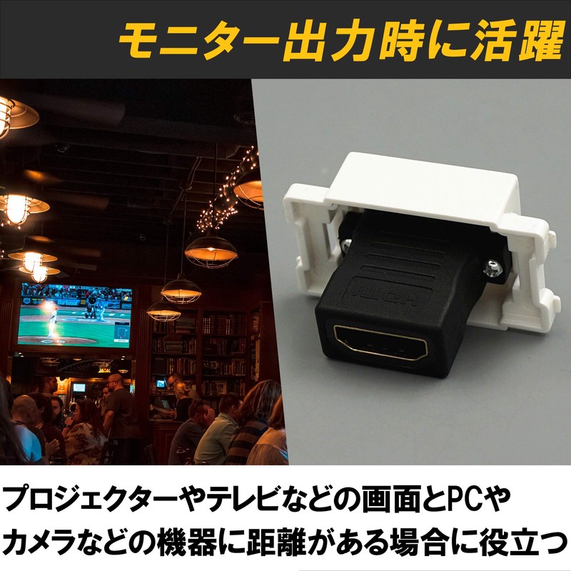 Felimoa HDMI Port 4K Support 2.0 Standard Wall Outlet HDMI