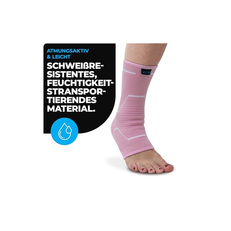 VITTO Ankle Brace, Foot Support for Ligament Damage, Weak Joints,